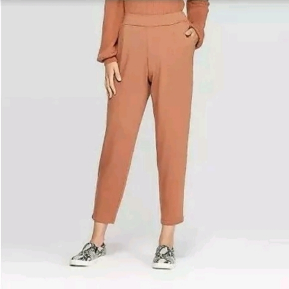 a new day Pants - Women's Mid-Rise Straight Leg French Terry Pants xxl